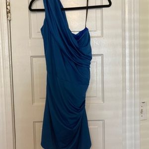 Ark & Co. One Shoulder Blue Dress